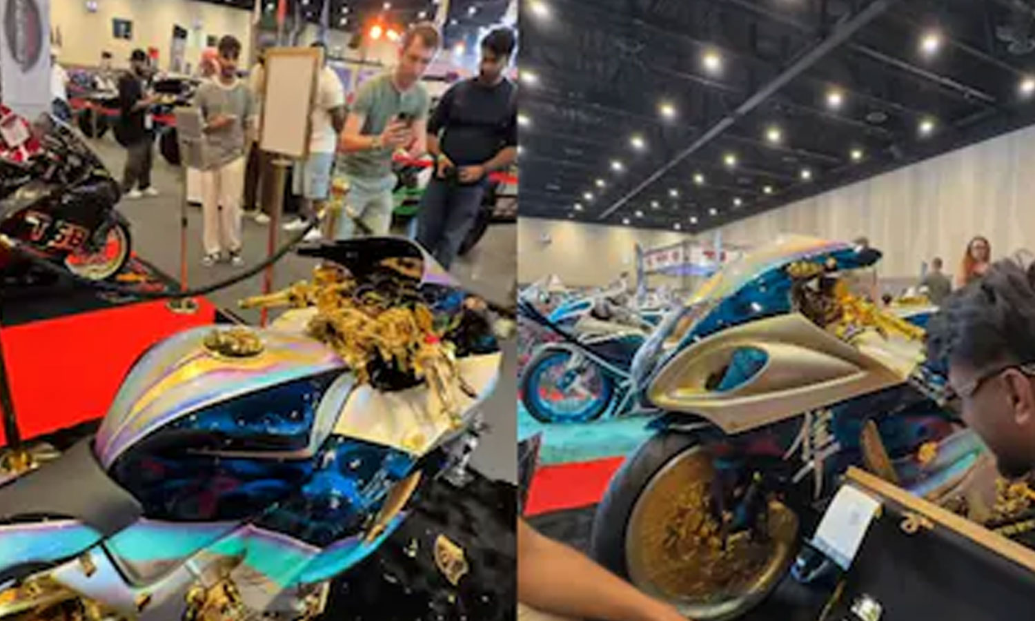 முழுக்க முழுக்க தங்கத்திலான மோட்டார் சைக்கிள்1