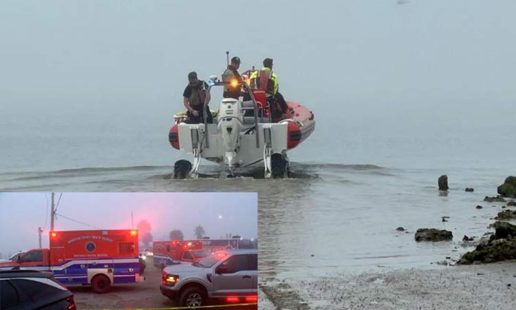 அமெரிக்காவில் சிறிய ரக விமானம் கடலில் விழுந்து விபத்து; 5 பேர் பலி1