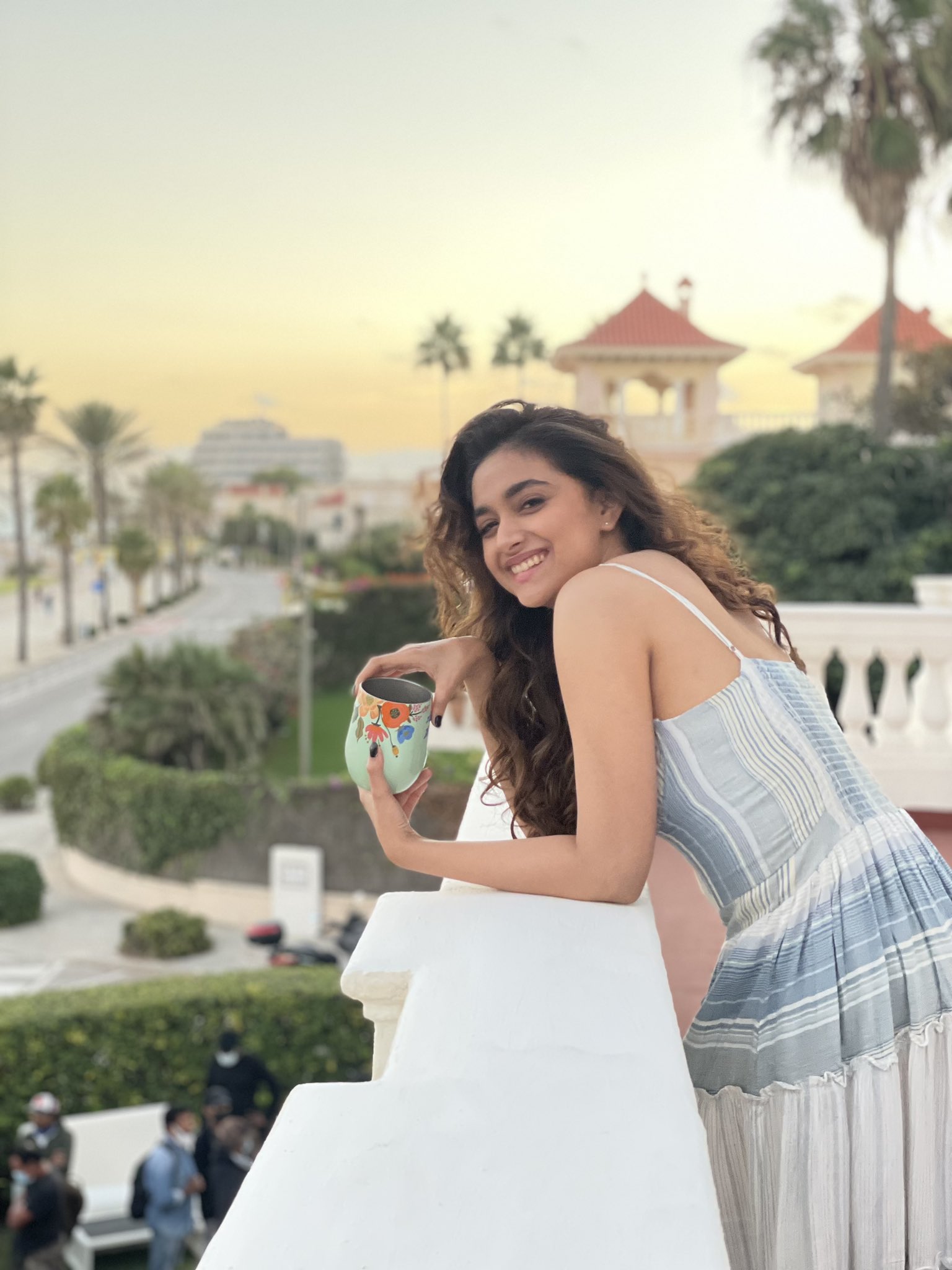 Actress Keerthy Suresh Sunset with tea Photoshoot!
