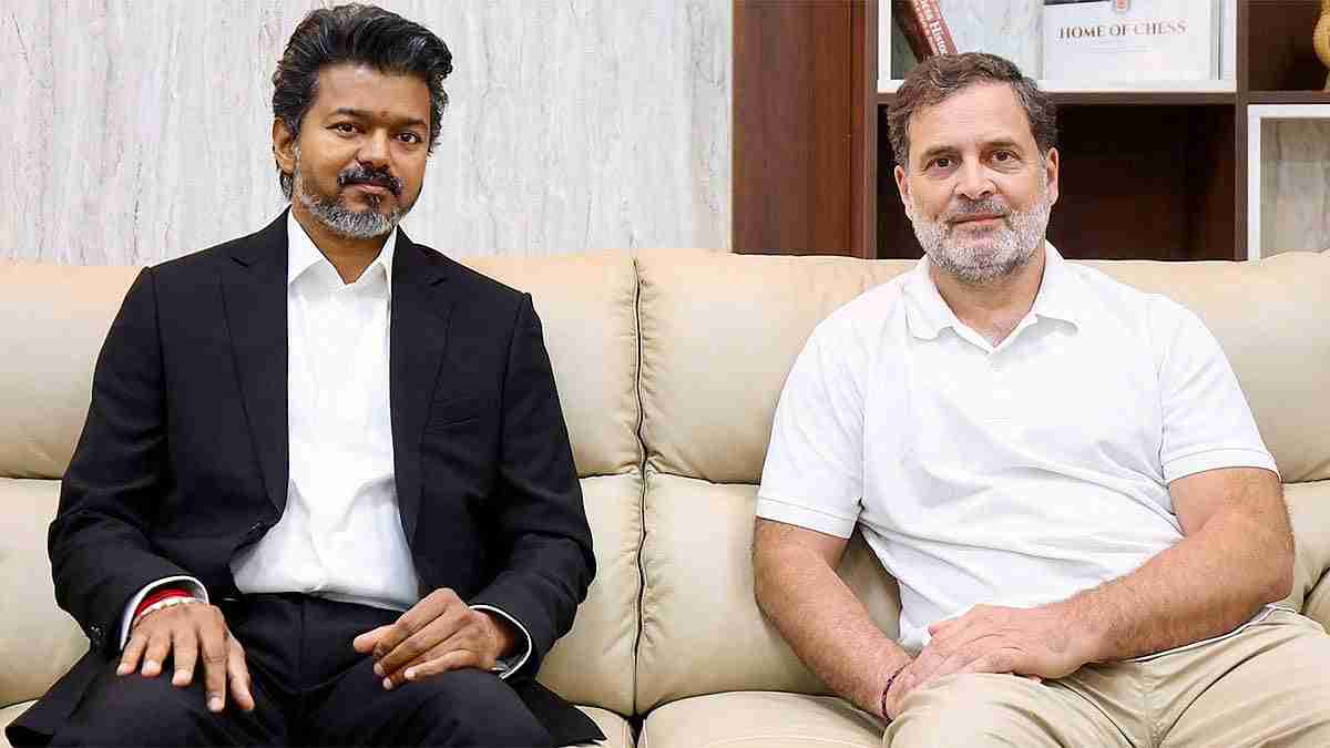 சென்னை வரும் ராகுல் காந்தி இன்று முதலமைச்சர் விஜயை சந்திக்கிறார்
