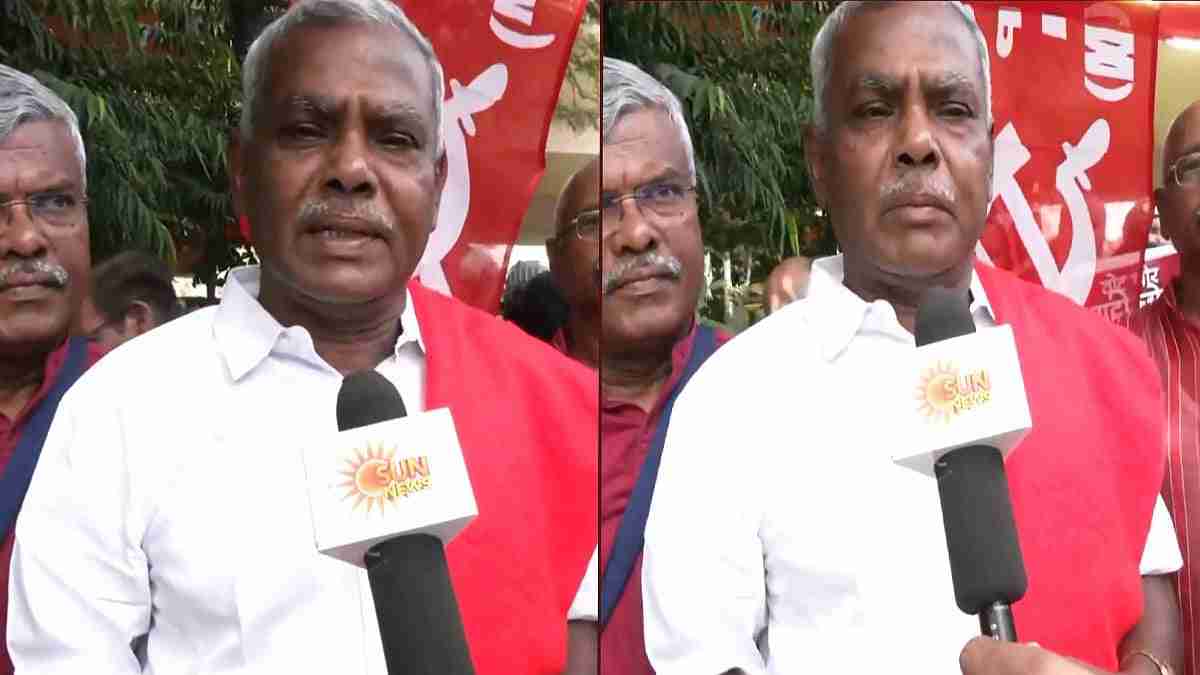 வலுக்கட்டாயமாக கைது செய்து அராஜகமாக நடந்துகொள்ளும் போலீசார்: டெல்லி போராட்டத்தில் CPM சண்முகம் கண்டனம்!