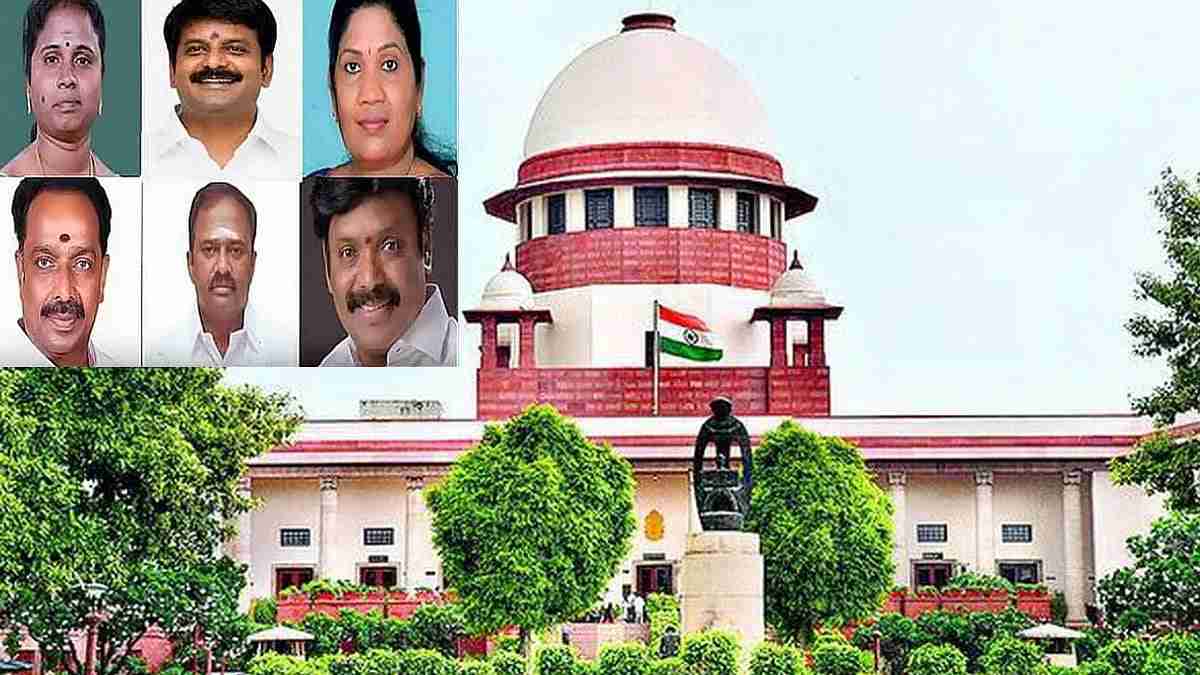 அதிமுகவின் 6 எம்எல்ஏக்கள் கட்சி தாவியதற்கு எதிரான மனு..  மத்திய அரசு, தோ்தல் ஆணையத்திற்கு உச்சநீதிமன்றம் நோட்டீஸ்