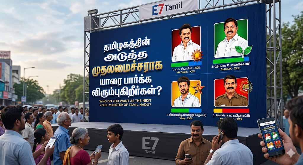 தமிழகத்தின் அடுத்த முதலமைச்சராக யாரை பார்க்க விரும்புகிறீர்கள்?