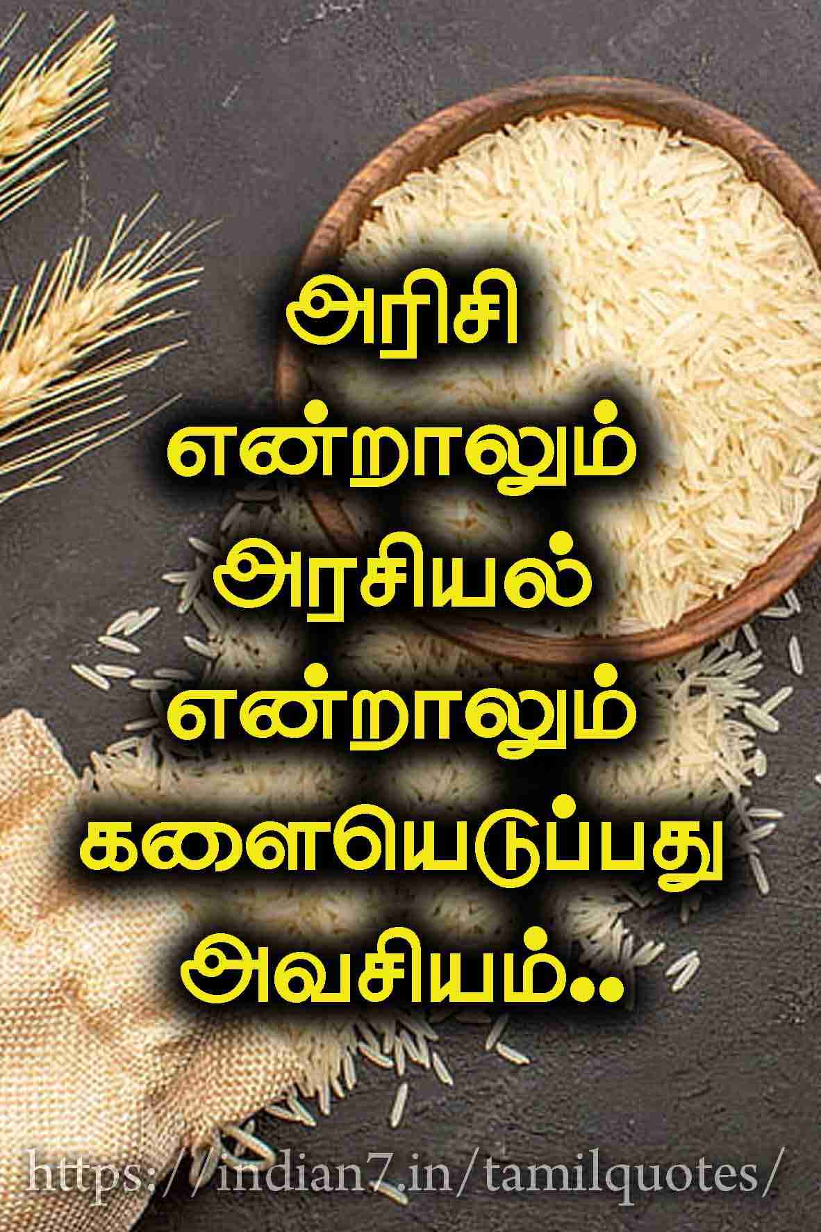 அரிசி vs அரசியல்